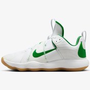 تصویر کفش والیبال نایکی هایپرست ۱ رنگ سفید سبز 