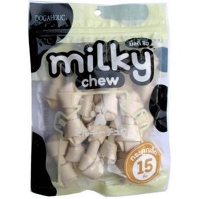 تصویر تشویقی فلورایدی مخصوص سگ Milky chew با طعم شیر - 15عددی 