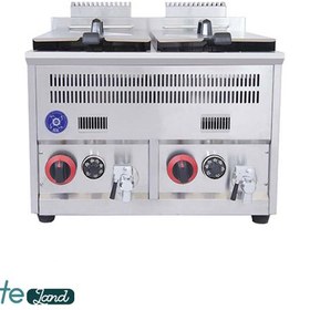 تصویر سرخ کن صنعتی ۲ لگن رومیزی گازی ABA 