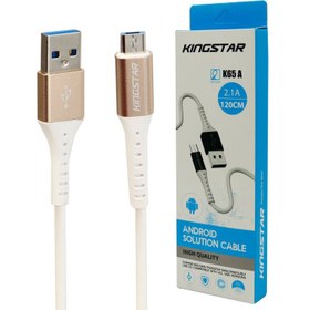 تصویر کابل تبدیل USB به microUSB کینگ استار مدل K65A طول 1.2 متر(پک 10عددی) 