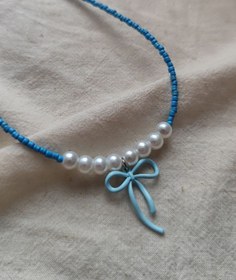 تصویر چوکر پاپیون آبی 