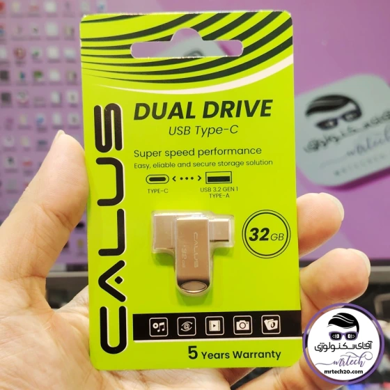 خرید و قیمت فلش مموری 32 گیگ کالوس otg usb3.2 CALUS DUAL DRIVE USB TYPE ...