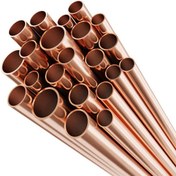 تصویر لوله مسی سایز ۷/۸ اینچ ضخامت ۱ میلی‌متر 