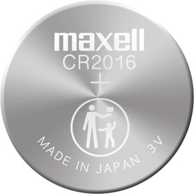 تصویر باتری سکه ایی مکسل ژاپن مدل CR2016 بسته 5 عددی Maxcell Coin Type Lithium Manganese Dioxide CR2016