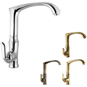 تصویر شیر ظرفشویی البرز روز مدل اسپیرال Alborzrooz gold-Spiral kitchen tap