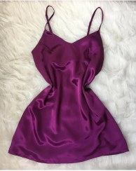 تصویر پیراهن بلند سرخابی تیره کد ۸۸ 