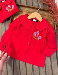 تصویر شومیز یلدایی گل لاله - تک رنگ / S 