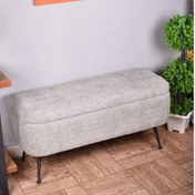 تصویر پاف دو نفره پارچه تدی 