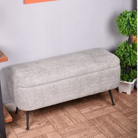 تصویر پاف دو نفره پارچه تدی 