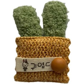 تصویر تکه دوزی کاکتوس پارچه ای 