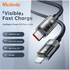 تصویر کابل تبدیل USB-C به لایتنینگ مک دودو مدل CA-3160 طول ۱.۲ متر 