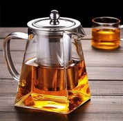 تصویر قوری پیرکس کف مربع ظرفیت ۹۵۰ میلی لیتر 