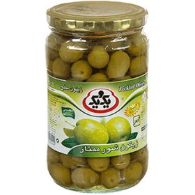 تصویر زیتون شور ممتاز ۷۰۰ گرمی یک و یک 