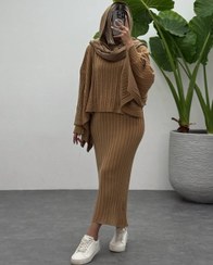 تصویر سارافن زنانه بافت مدل آرسن 