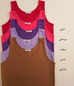 تصویر تاپ بیسیک نخ پنبه زنانه سایز 