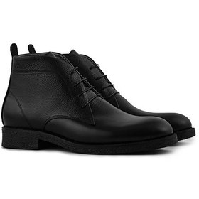 تصویر بوت مردانه 217010 با رویه چرم 