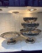 تصویر ست پذیرایی مسی کروم مدل رز 