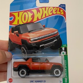 تصویر هامر EV هات ویلز - نارنجی GMC Hummer EV Hot Wheels