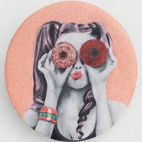 تصویر پاپ سوکت طرح دختر و کیک 