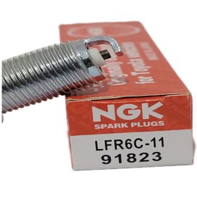 تصویر شمع انجیکا پایه بلند تک پلاتین (جعبه قرمز) مدل LFR6C-11 91823 بسته 4 عددی NGK SPARK PLUG LFR6C-11 91823