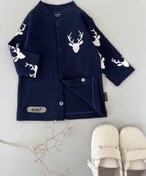 تصویر سرویس باز طرح گوزن (کت دکمه دار) 