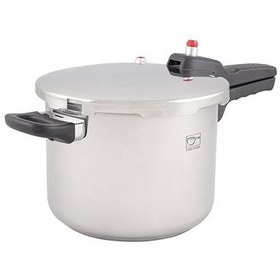 تصویر زودپز پارس استیل ۶ لیتری کف سه لایه با در پیرکس 