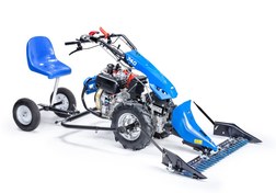 تصویر دروگر دو چرخ دیزلی SKN مدل 740D با تایر 1۰×500 با 4 دنده جلو و 3 دنده عقب و کاتربار 115سانت ایتالیایی - موتور 186 استارتی 