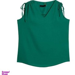 تصویر تاپ زنانه کرپ حریر یقه هفت سرشانه گتر دار کژوال سوفیا سبز bornos | 669B65B7F492A8D17E0BCEBE-4749