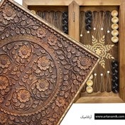 تصویر تابلو تخته نرد منبت بته جقه 