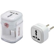 تصویر تبدیل سه به دو شارژر آیفون باگارانتی یکساله هادرون power plug adapter