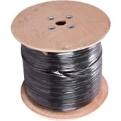 تصویر کابل کواکسیال RG59 کرمان با مغزی 0.7 حلقه 500 متری RG59 whith Center Conductor 0.7 Coaxial Cable