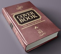 تصویر موکاپ کتاب قدیمی جلد گالینگور کد ۱۰۱۰ 