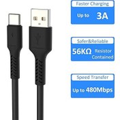 تصویر کابل تبدیل USB به Type Cوی اسمارت V-Smart USB to Type C conversion cable