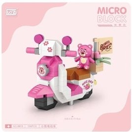 تصویر لگو و اسباب بازی های ساخت محور موتور سیکلت مینی کیف 130 تکه از ترکیه Loz 