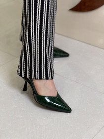 تصویر کفش ورنی مجلسی پشت باز کد 70 