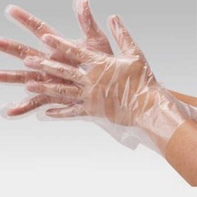 تصویر دستکش یکبار مصرف هلال ا Disposable Plastic Gloves Disposable Plastic Gloves