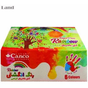 تصویر رنگ انگشتی آنتی باکتریال گیاهی 6 رنگ کنکو cenco 6-color herbal antibacterial finger paint