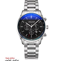 تصویر ساعت جولیوس مردانه فلزی سه موتور مدل JAH-133D JULIUS