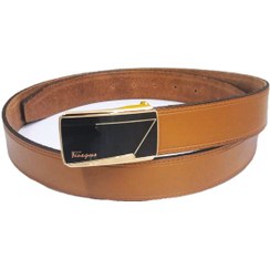 تصویر کمربند چرم طبیعی گاومیش مردانه کد ۲۸ 
