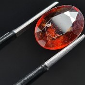 تصویر نگین سنگ گارنت ماندارین معدنی 4.55 قیراط کد 29850 