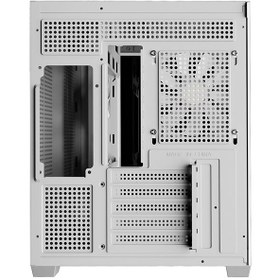 تصویر کیس کامپیوتر گیم دیاس Aura GC10M V2 ARGB Micro Tower سفید Gamdias Aura GC10M V2 ARGB Micro Tower White Computer Case