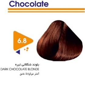 تصویر رنگ مو بلوند شکلاتی تیره ویتامول شماره ۶/۸ | Vitamol Hair Color No6.8 