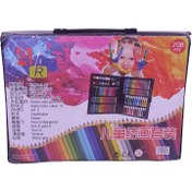 تصویر پک رنگ‌آمیزی ۲۰۸ تکه حرفه‌ای 