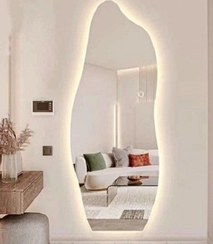 تصویر آینه دکوراتیو مدرن زرین نیک کد AD162 