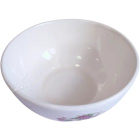 تصویر کاسه سوپ خوری مدل گل قرمزی 