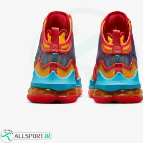 تصویر کفش بسکتبال زنانه نایک لبرون طرح اصلی Nike lebron 19 Orange 