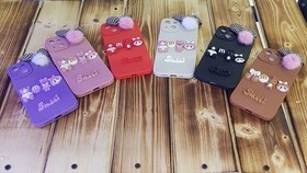 تصویر قاب گوشی عروسکی آیفون 13 - بنفش iPhone 13 Dolly Phone Case