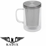 تصویر لیوان دمنوش ساز پیرکس حجم ۴۵۰ میلی لیتر 