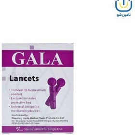 تصویر لنست استریل یکبار مصرف گالا کارتن ۱۷۵ عددی ا Gala disposable sterile lancet Gala disposable sterile lancet