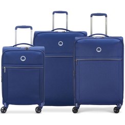 تصویر ست چمدان دلسی مدل برو چنت رنگ Delsey suitcase set, Brochant model, bl
